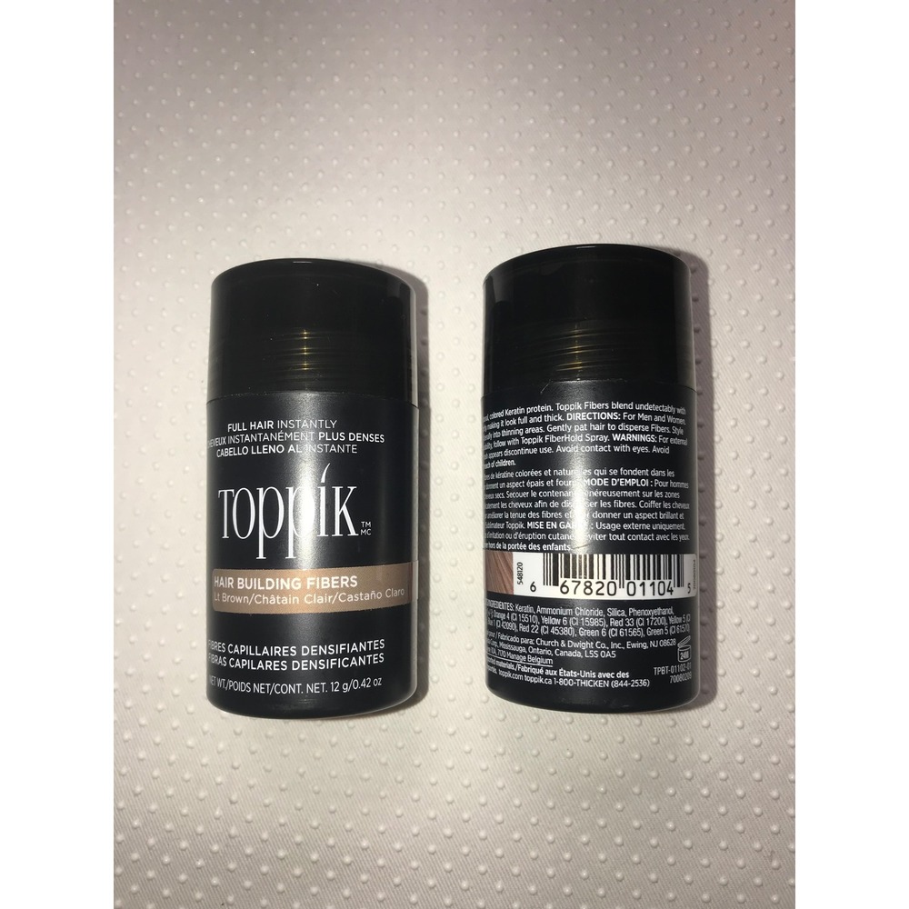 Toppik Hair Building Fibers Thinning Hair Concealer Light‎ Brown 0.42oz